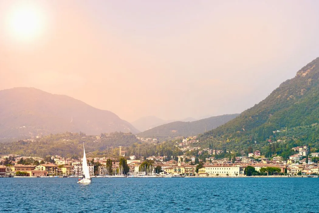 The town of Salò on Lake Garda Italy