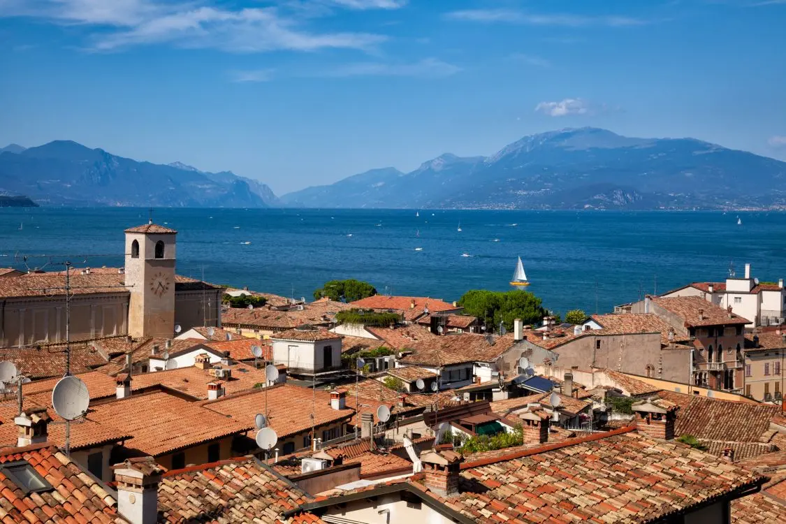 View of Lake Garda from Desenzano del Garda