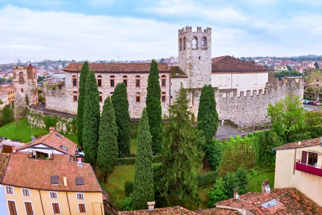 Medieval castle in Desenzano del Garda, Lake Garda, Italy